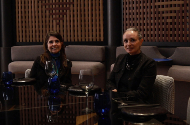 Gaby López con María Delia Zaccagnini